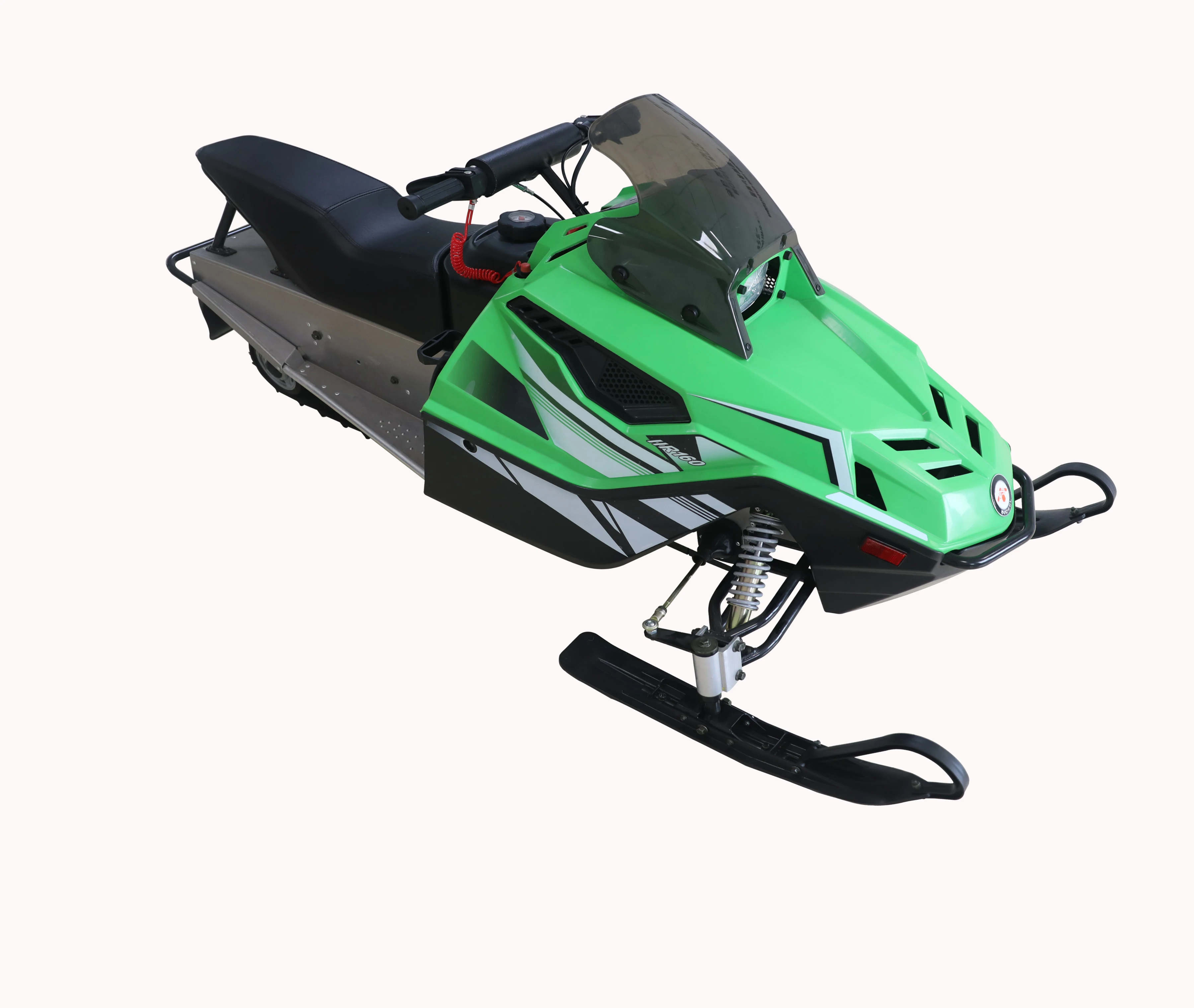 200cc gasoline bobsleigh all steel structure driving type electric snowmobile sledge for sale