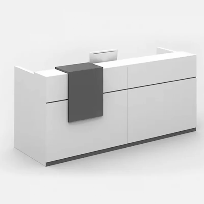 Customize Modern Front Desk Reception Counter Doctors Office Wooden Hospital L Shaped Reception Desk