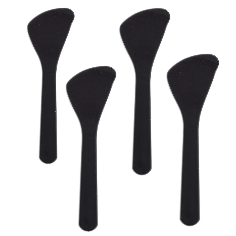 Wholesale low price black Y shaped skincare spatula face cream makeup plastic  applicator