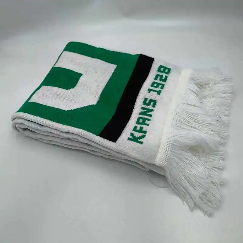 High Quality 100% Acrylic Fans Scarf Fans Scarf Silk Scarf For Women