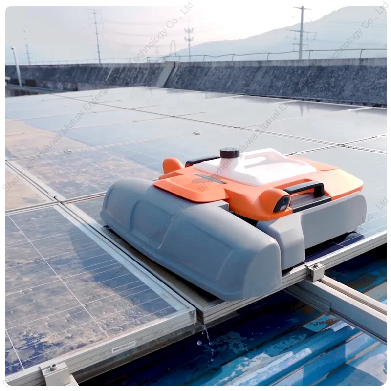 Night Vision Lightweight Smartphone Connected remote control assistance Photovoltaic Solar Panel Cleaning Equipment