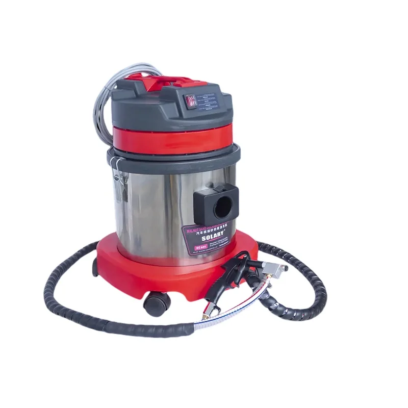 EC601 Walnut Sand Powder 220V Auto Car Engine Washing Automotive Intake Pipe Valve Carbon Cleaner Decarbonization Machine