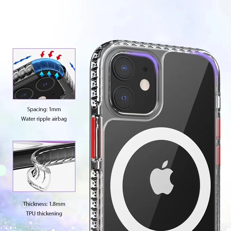  Новое поступление магнитный Прозрачный чехол для телефона из ТПУ Iphone 11/11 Pro/11 Pro Max/12 Mag безопасный