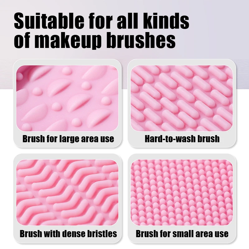 YKF 2024 Portable Foldable Silicone Beauty Egg Cleaning Tool Artifact Washing Bowl Pad Mat Sponge Makeup Brush Mats