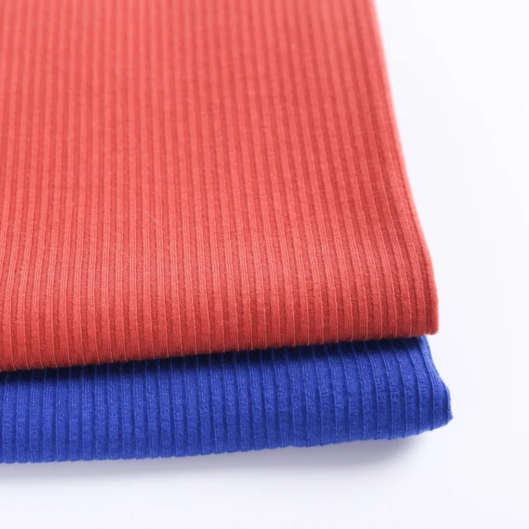 
Most popular breathable custom knit jersey fashion ribbed organic fabric 