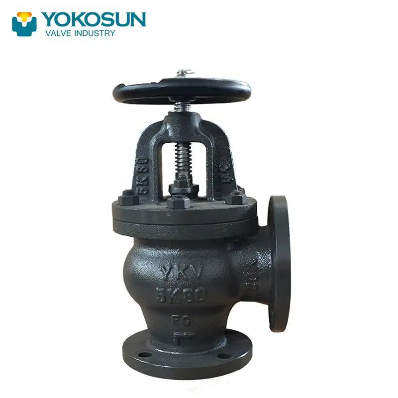 JIS F7306 ANGLE VALVES CAST IRON 5K50 5K80