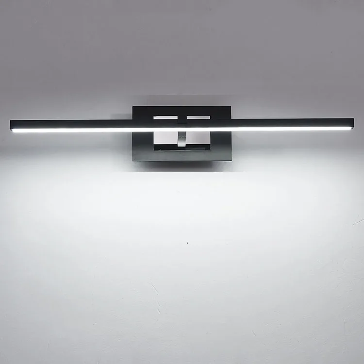 
black vanity light linear modern wall light led wall bedside lamp 10w black hotel wall lamp aluminum house lighting 