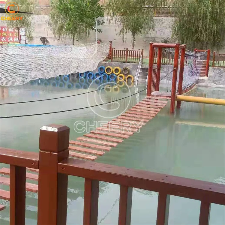 Water development Rope Course Water Obstacle Course For Sale Kids Attractions Amusement Park
