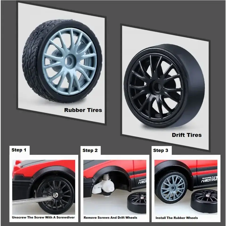 Qilong 2.4G Rc Drift Car Toys Realistic Electric 1:24 Remote Control Car Indoor Outdoor Radio Model Car Toys For Children Gifts