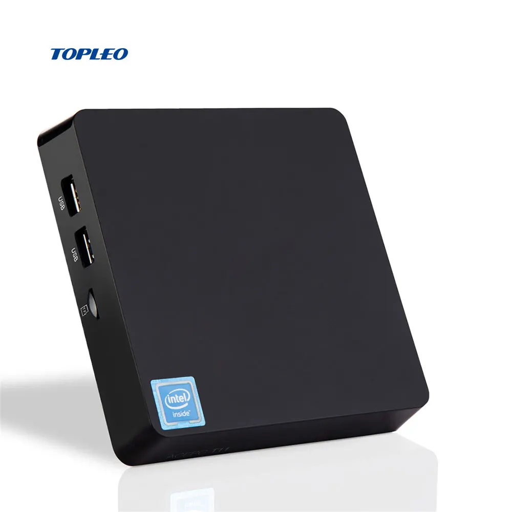 Toplo industrial OEM low price VGA dual display intel atom z8350 gaming linux ubuntu mini desktop pc windows10