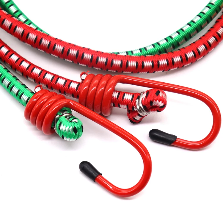 Cheap rubber and polyester woven multi-functional high-quality wear-resistant portable bungee cord