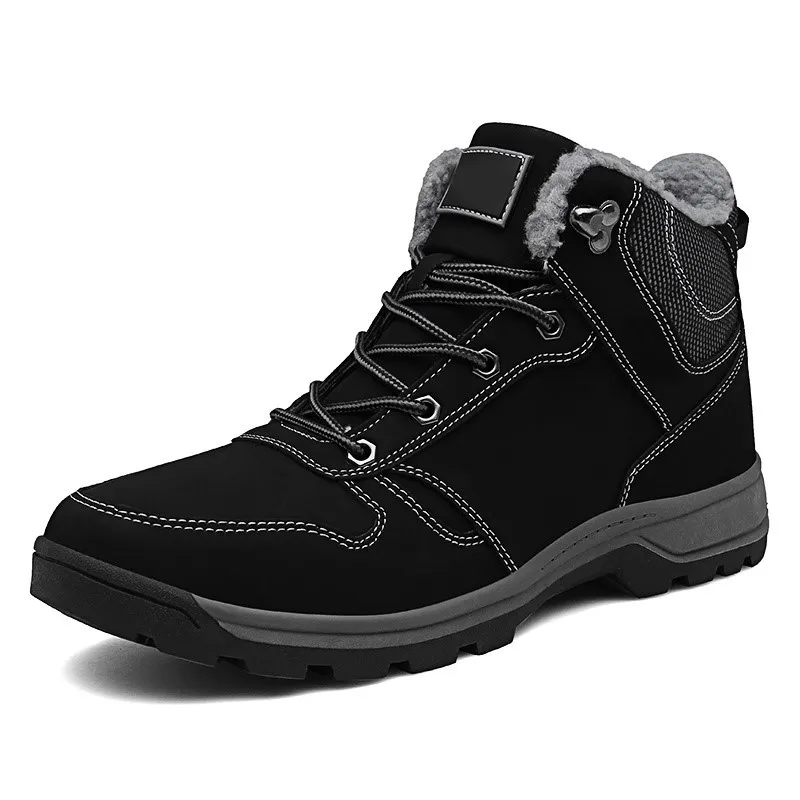 Greenshoe China Cheap Men Boots Manufacturers, Waterproof Snow Furry Ankle Boots Men, Mens Winter Hiking Shoes Boots