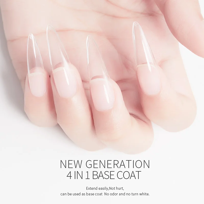 BOZLIN Factory Custom Wholesale Private Label 15ml 4 in 1 Multifunctional Base Coat UV LED Gel Nail Polish