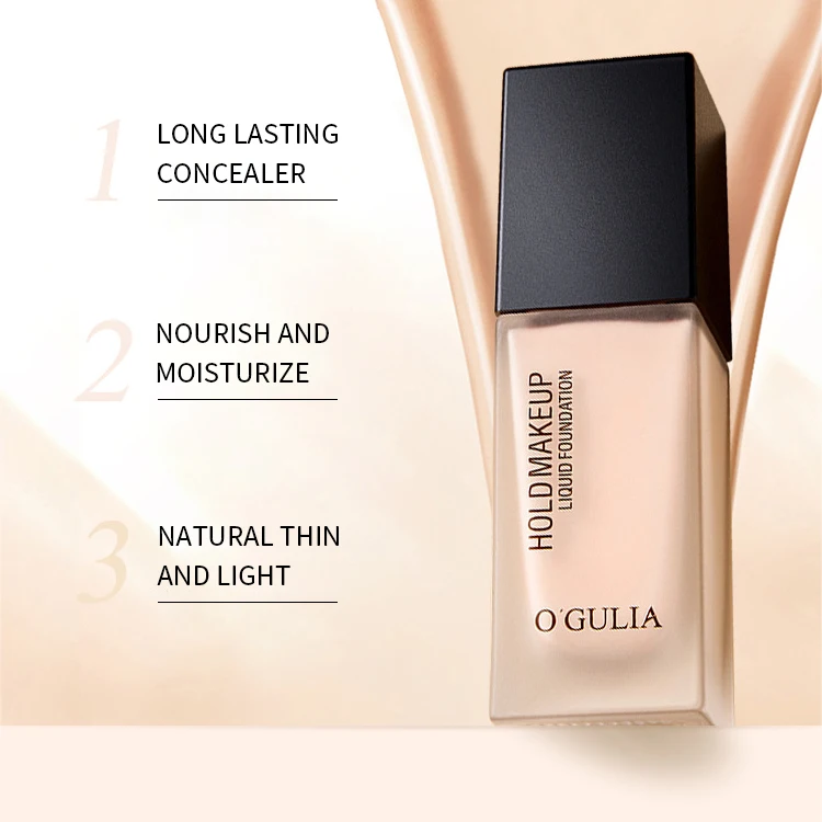Matte foundation private label waterproof whitening moisturizing long lasting full coverage liquid foundation