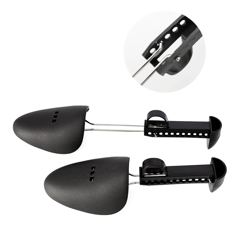 Factory Supply Custom Logo Practical Adjustable Length Women Men Plastic Shoe Tree Shoe Stretcher Boot Holder Shaper Support
