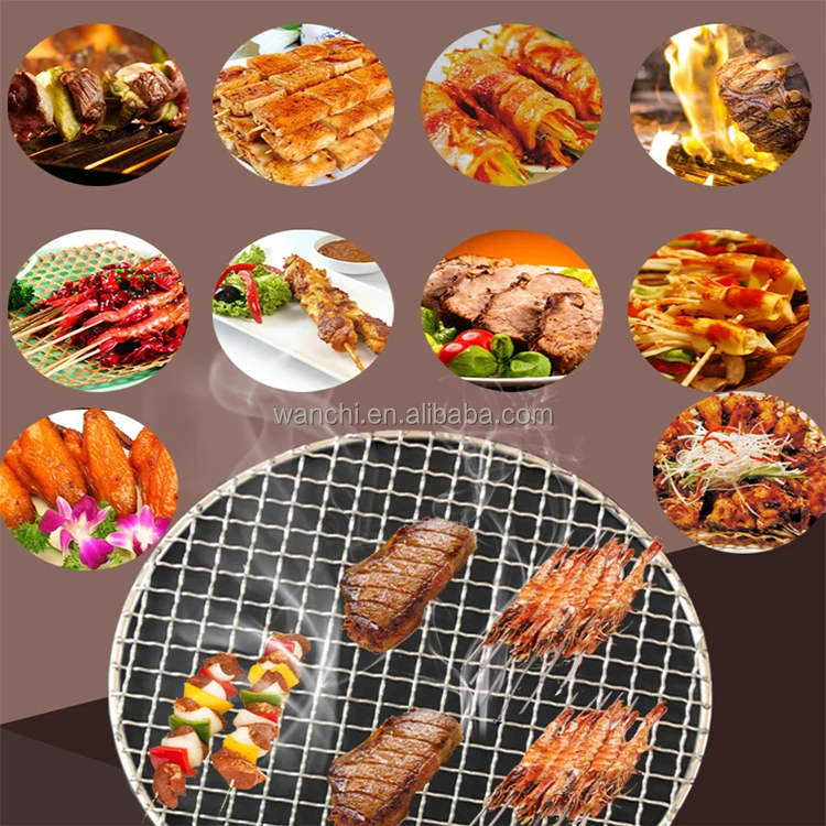 Manufacturer customized 304 / 316 Stainless Steel rectangular Grill Mesh / barbecue wire mesh for food grilling