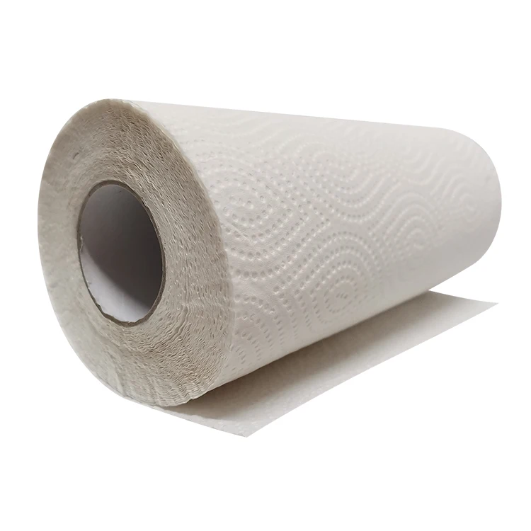 High Quality 2 Ply Virgin Bamboo Pulp oil absorbs reusable Kitchen Tissue Paper Towels Roll
