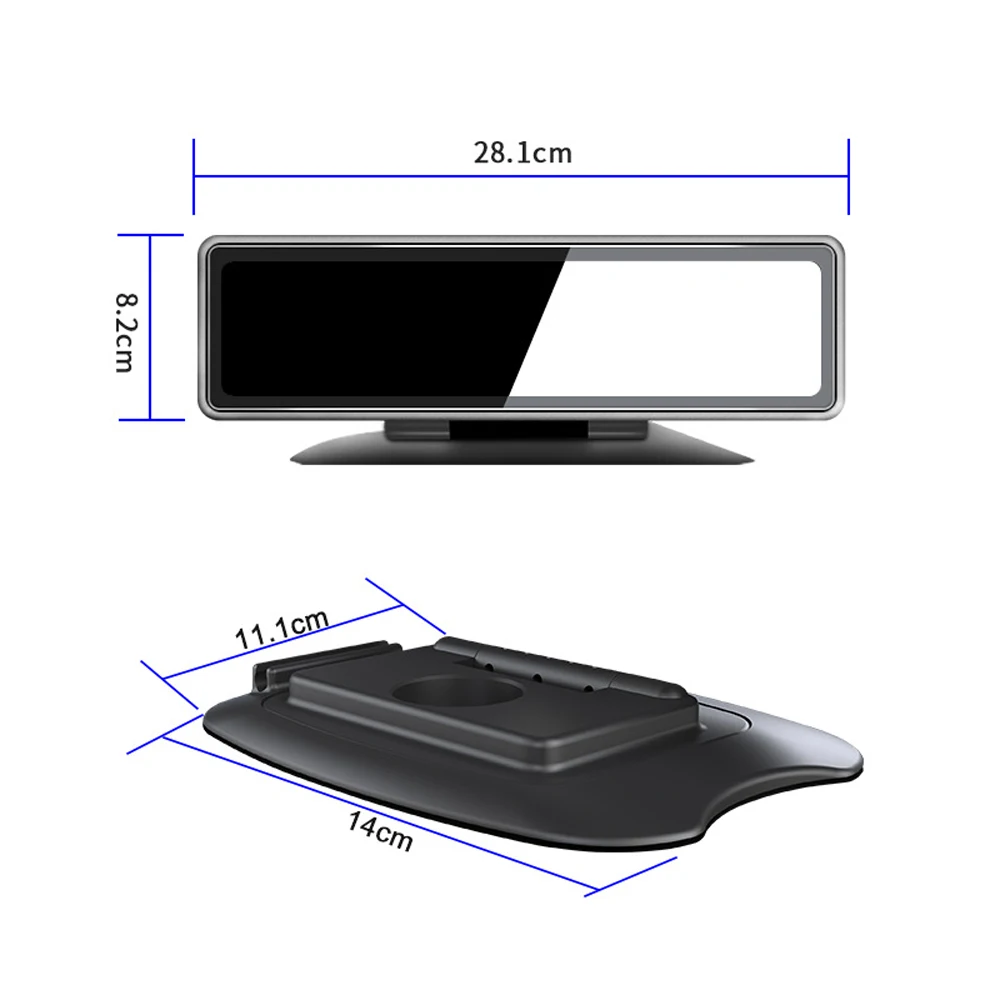 4G 4CHs record 360 Panoramic rear view mirror streaming Clip on Mirror for Car