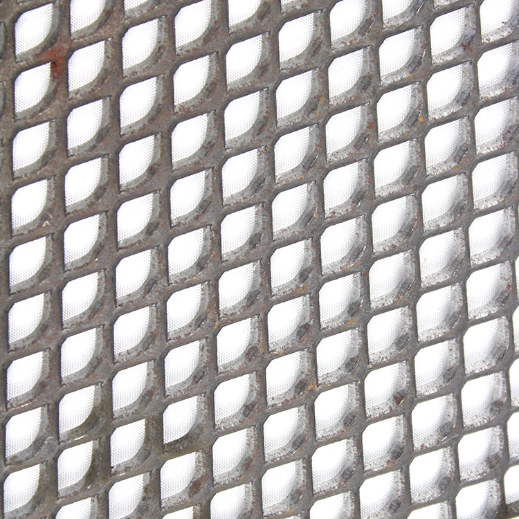 Expanded Metal Ceiling Tiles Absorbing Sound Lower Noisy Ceiling Mesh