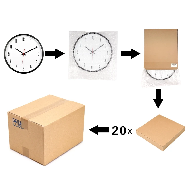 Modern Simple Home Decorative Quartz Clock OEM/ODM Design Kids Wall Clock DIY Features Wedding Occasion Bedroom Manufacturer Box