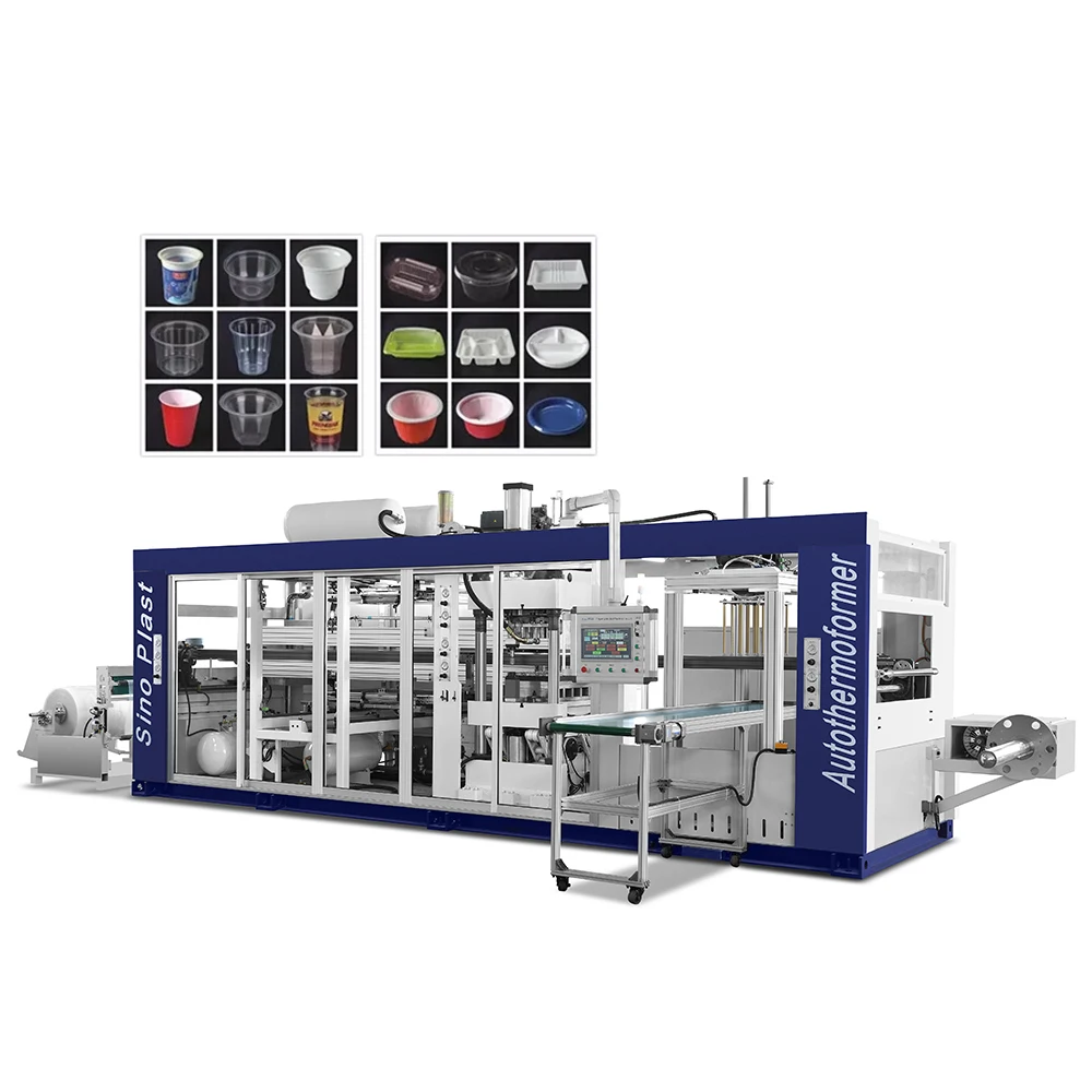 SINOPLAST пищевые отверстия, Формовочная Штабелируемая резка, пластиковая Термоформовочная электрическая техника