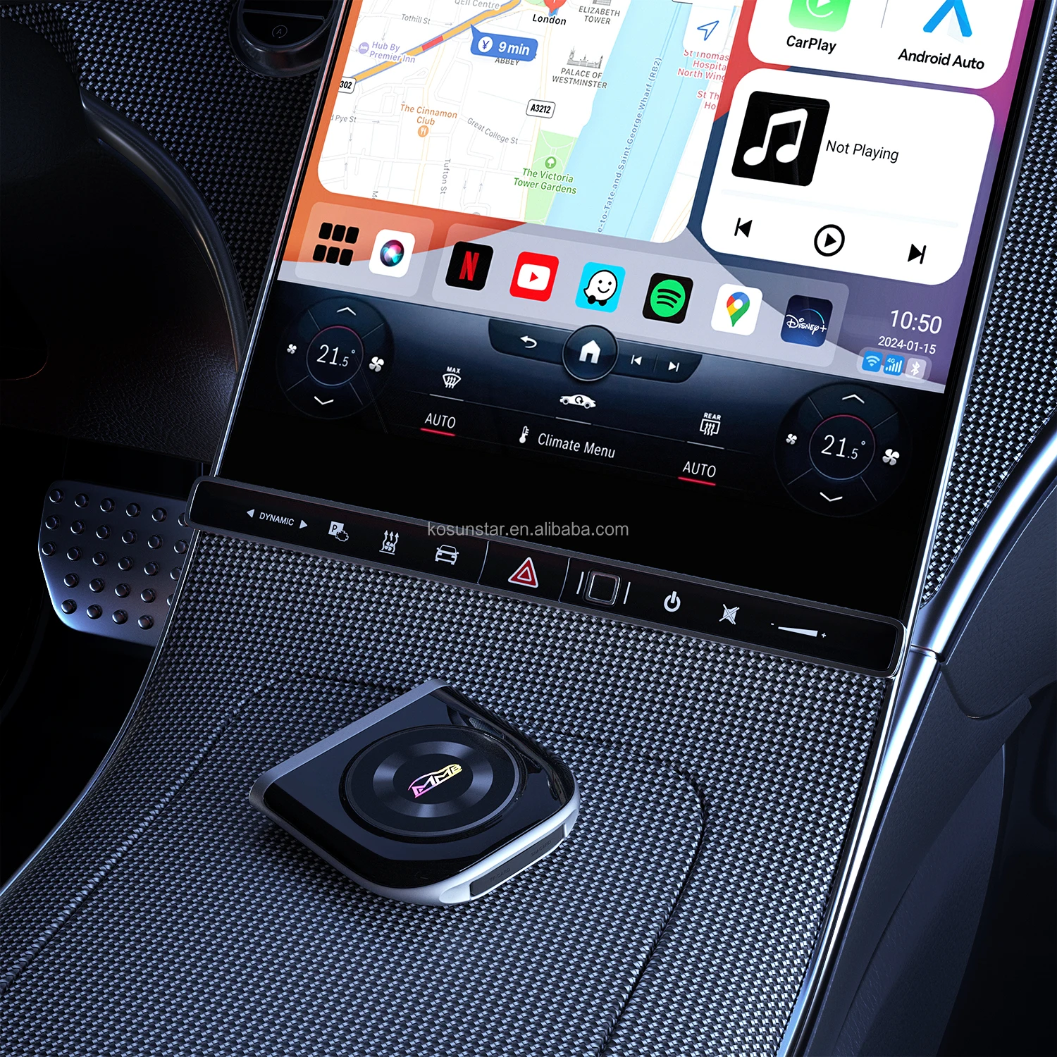 MMB HD Android 13 Mini Carplay Ai Box For Wired Carplay Wifi 8+128GB Wireless Carplay Box For Auto Car Play Youtube Nelfix