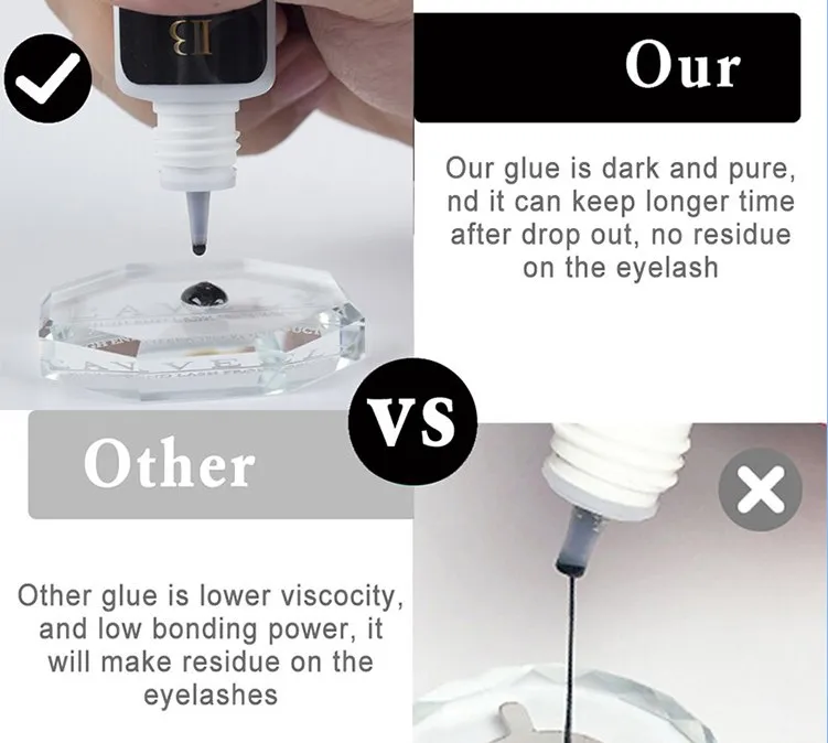 wholesale 5ml latex free eyelash adhesive IB Infinite+ Bond glue for grafting lashes