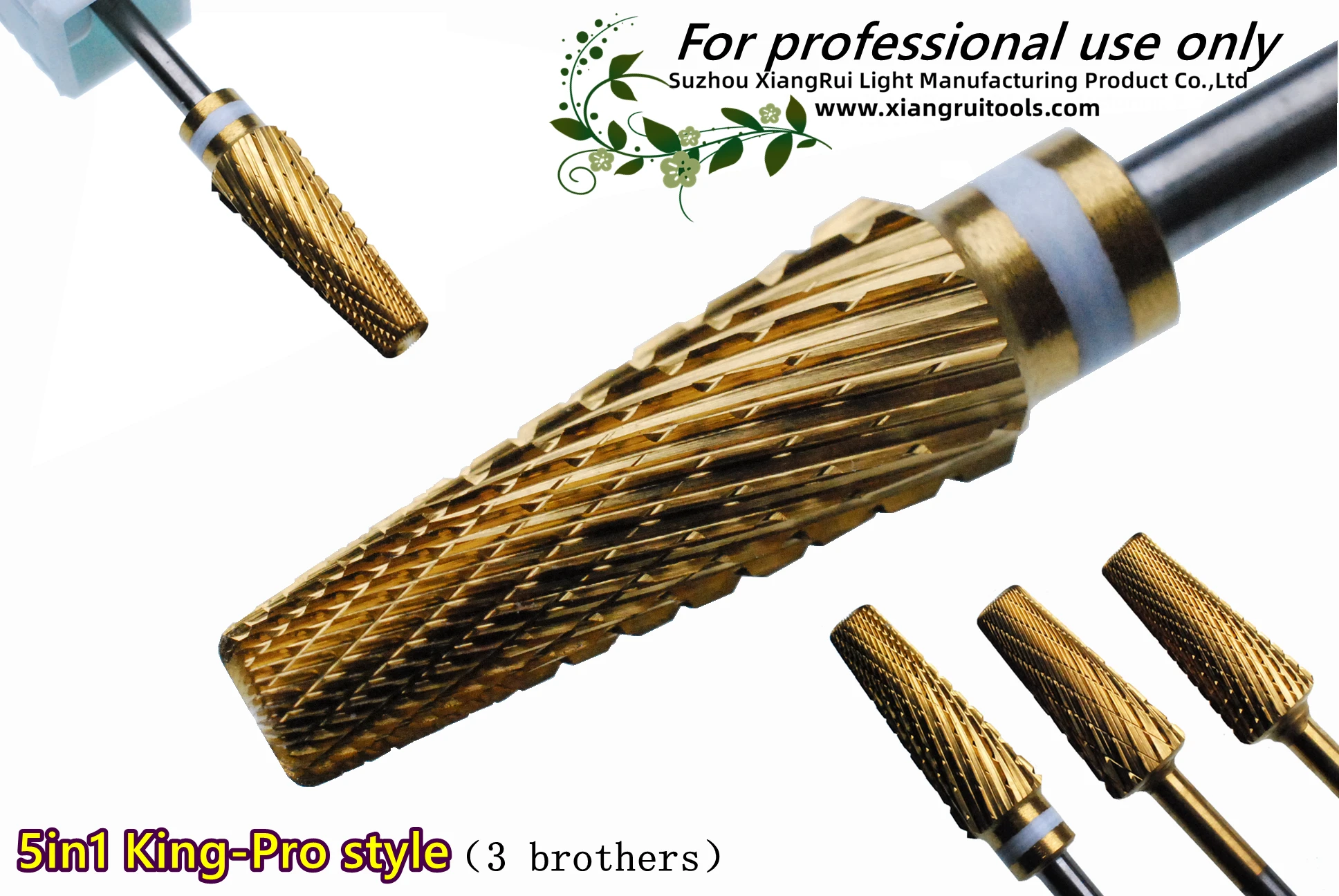Сверла для маникюра 5 в 1 King-Pro(3 брата)
