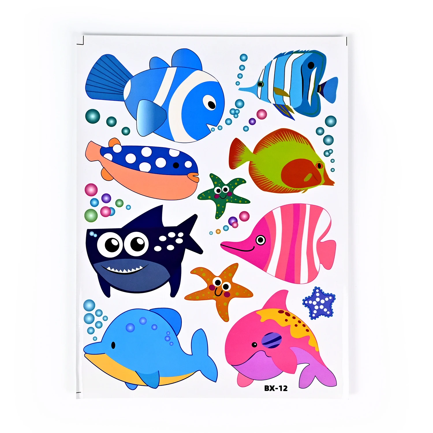 glass door Fresh seafood supermarket  Fresh seafood shop raw fish prawns advertising sticker poster decorative painting