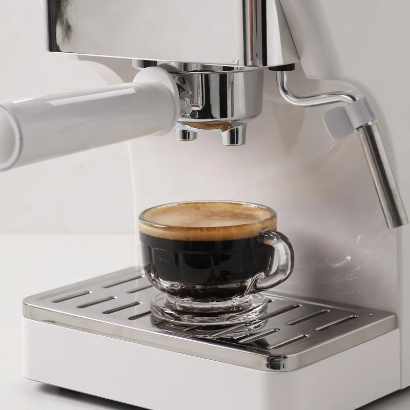 Semi-Automatic Coffee Machine Mini Milk Container Italian Espresso Coffee Making Machine