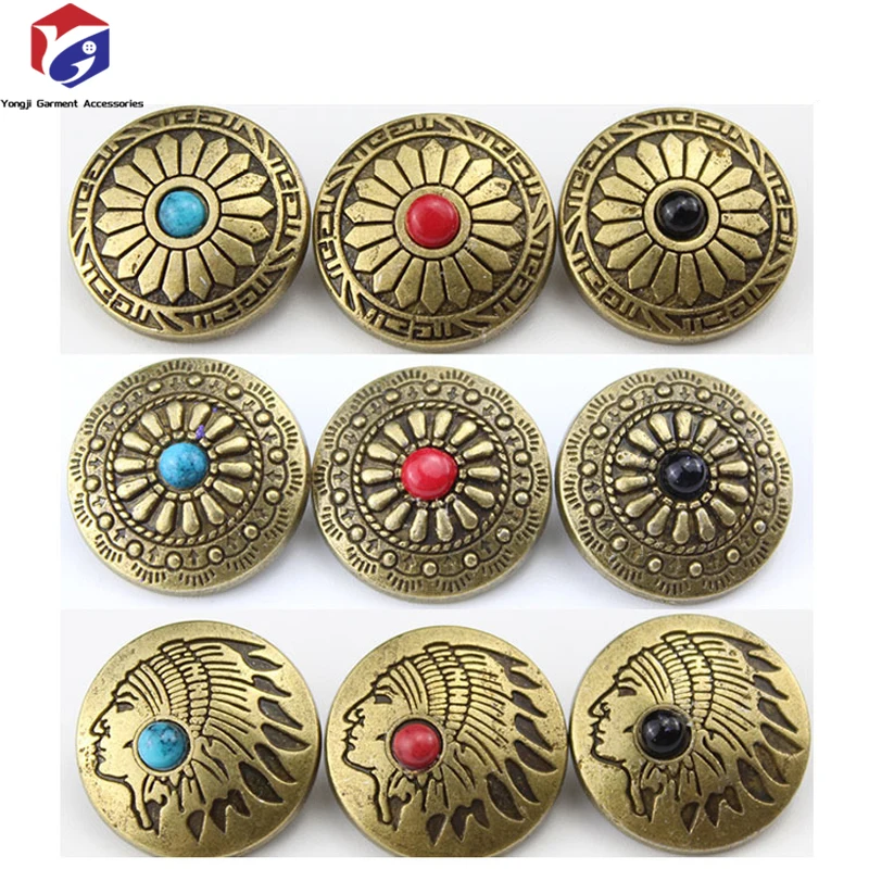 Factory Sales Metal Snap Chrysanthemum Shape Diamond 20mm Handmade Diy Luggage Clothing Accessories 633 Four Part  Alloy Snaps