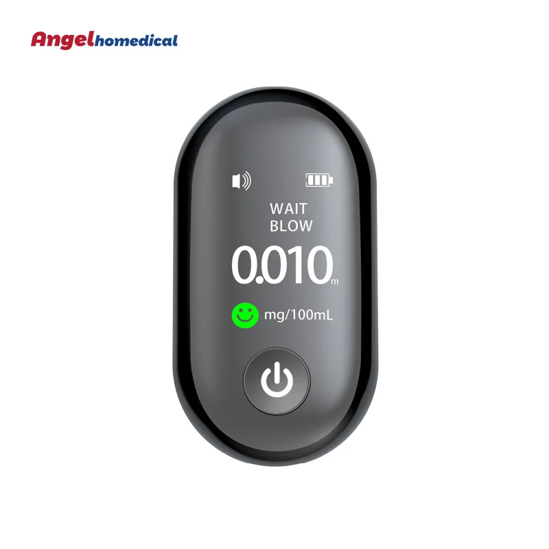 High-Precision Alcohol Tester With Digital LCD Screen USB Rechargeable Breath Alcohol Tester Breathalyzer