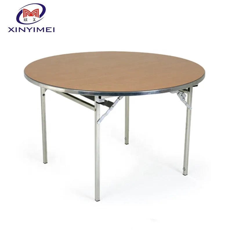10 people  Wood Round Folding  Banquet Tables for banquet hall