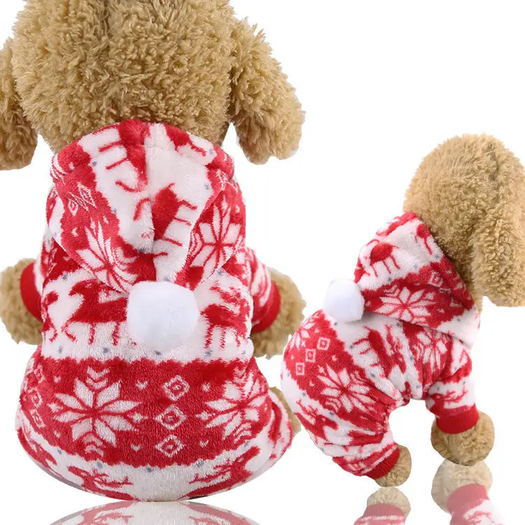 Clothes for Dog Costume Christmas Pet Dog Clothes Winter Hoodie Coat Pet clothing/dress Pet