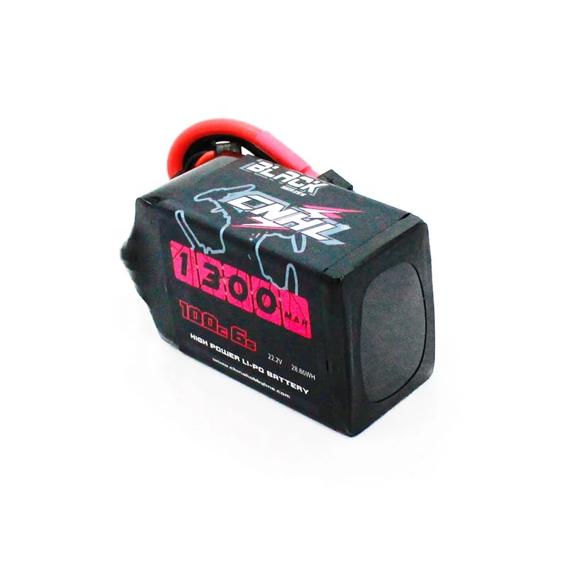  CNHL черная серия 1300mAh 22 2 V 6S 100C Lipo батарея для FPV с разъемом