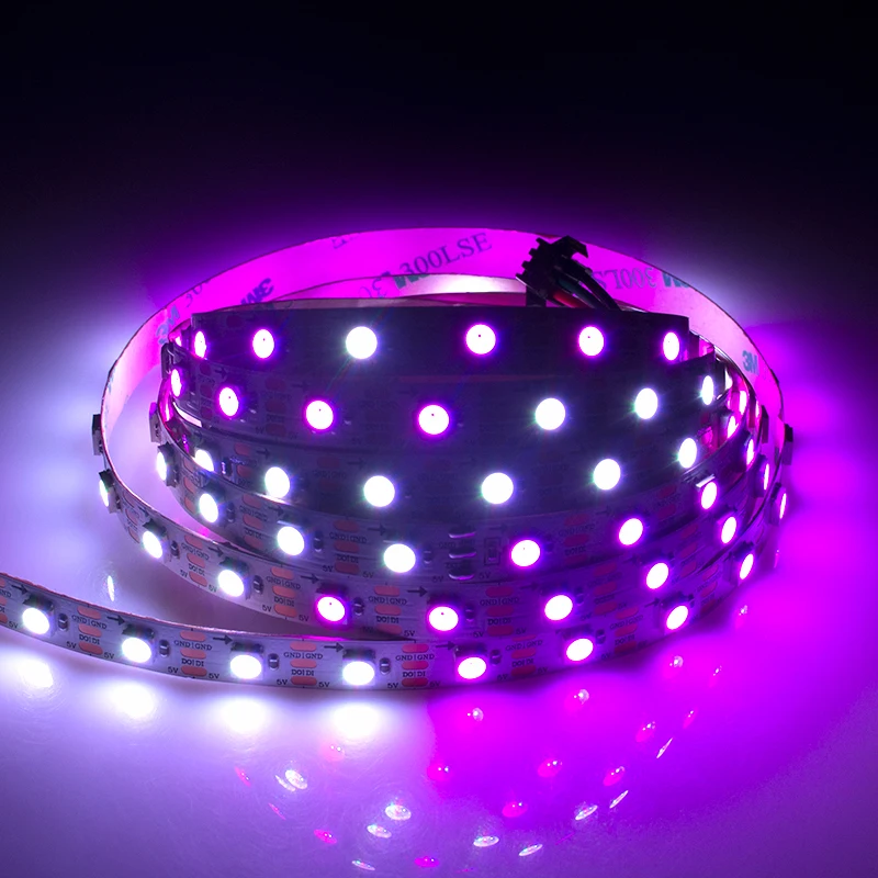 5050led strip light IP20 IP65 LC8812 White PCB DC5v