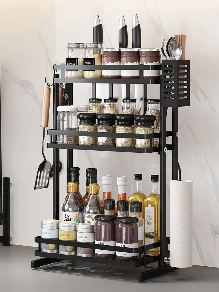 
3 tier stainless steel kitchen dish and spice storage rack fancy spice racks 