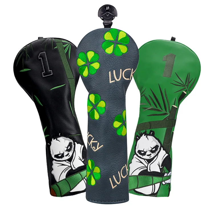 2023 новый дизайн, чехол для головы для гольфа из искусственной кожи, чехол для головы для гольфа, деревянного водителя, гольфа