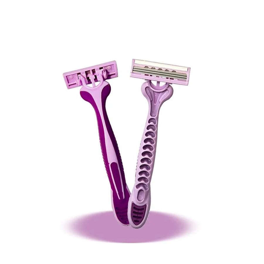 Popular 3 Triple Blades Disposable Razor Customized Color Acceptable