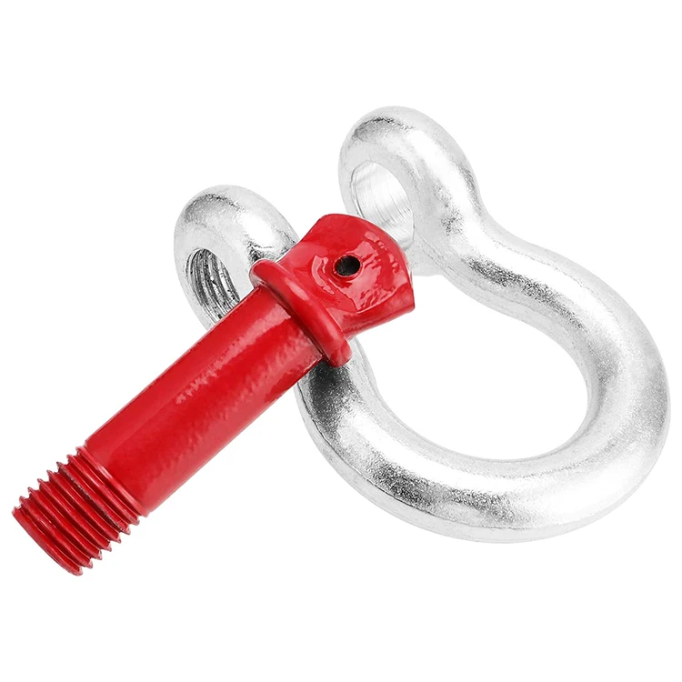 20 Ton G2130 european type large brass carabiner d bow staples shackles nut and bolt with screw pin