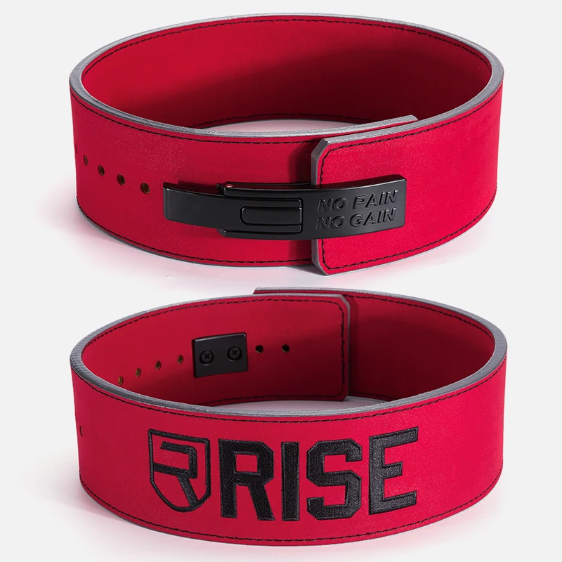 Fitness Body building cowhide gym waist trainer belts for men lever weight lifting belt leather weightlifting