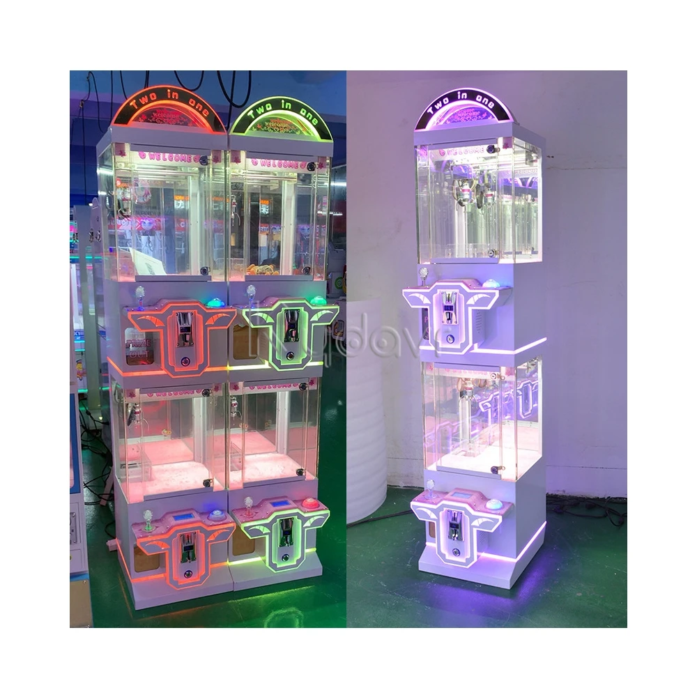 Wholesale commercial mini custom bill acceptor teddy bear plush gift toys arcade crane game elaut claw machine malaysia