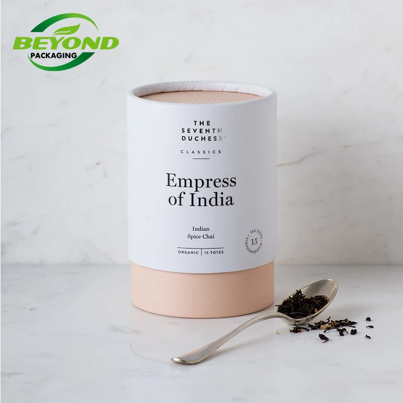 Cheapest Food Grade Recycled Cardboard Cylinder Loose Leaf Tea kraft Paperboard Tube Packaging Cylinder Paper Tube For Tea