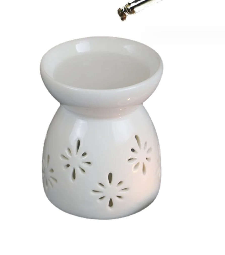 Romantic Ceramic Oil Burner Wax Melt Candle Holder Aromatherapy Furnace Ceramic Oil Stove Furnishings