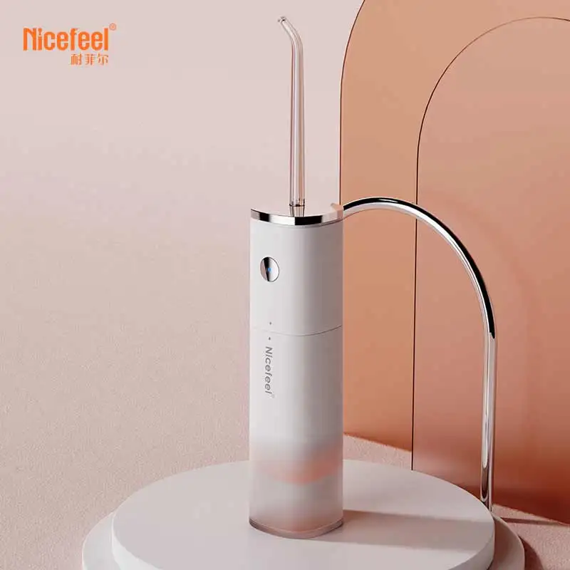 Nicefeel 77ml Waterproof IPX7 Mini travel jet electronic pocket water flosser with brush