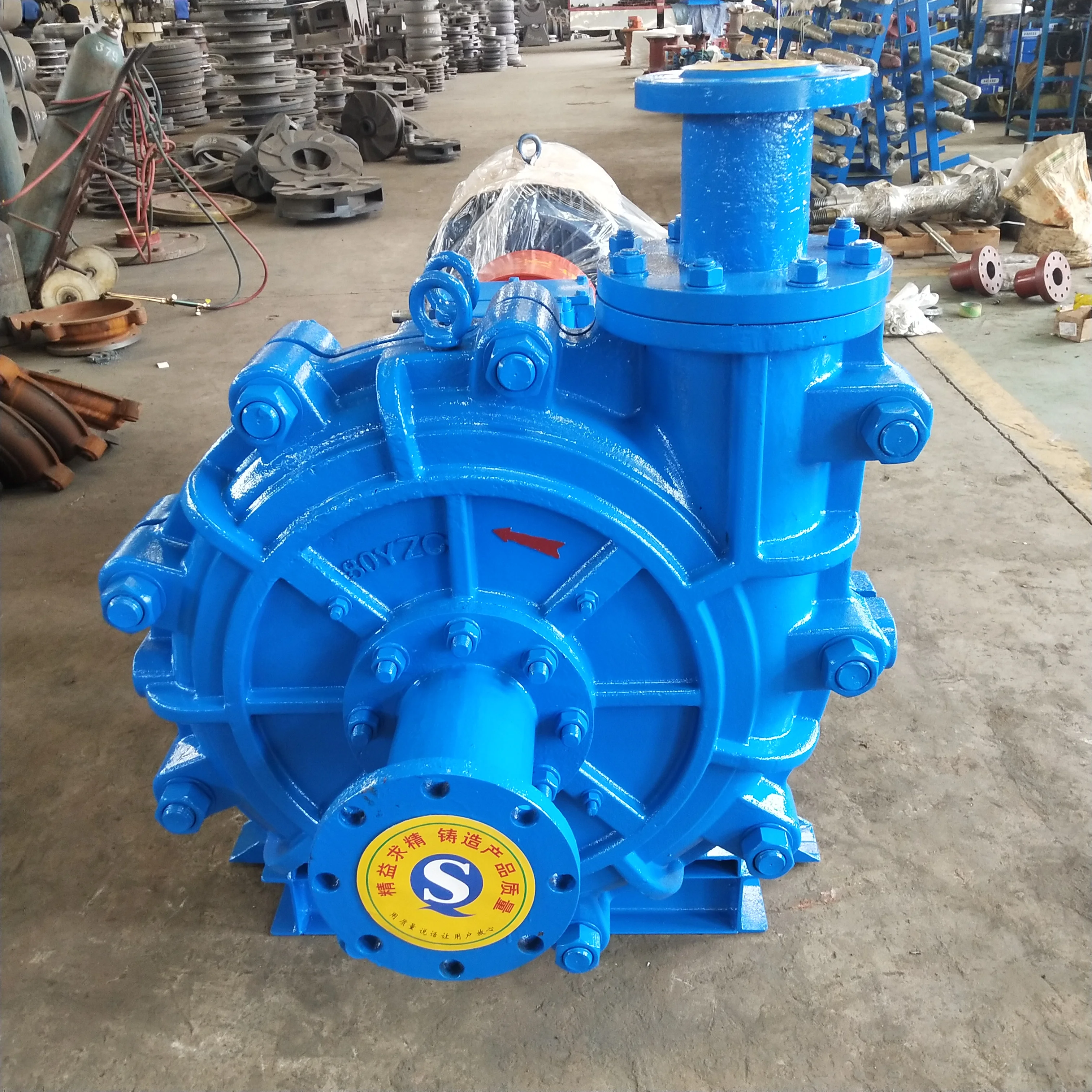 Hot sale centrifugal slurry pumping machine horizontal feed slurry pump