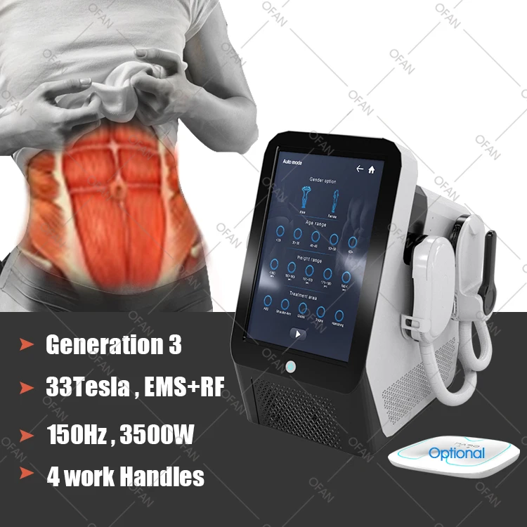 OFAN Slimming Shaping Build Body Sculptor Hip Trainer Ems With Rf Electrical Muscle Stimulation Machine
