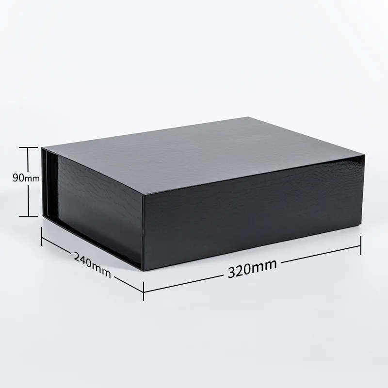 Eco-friendly Custom Design Flat Folding Cardboard Paper Gift Box UV Foil Magnet for Shoes Clothing for Eco-conscious Storage