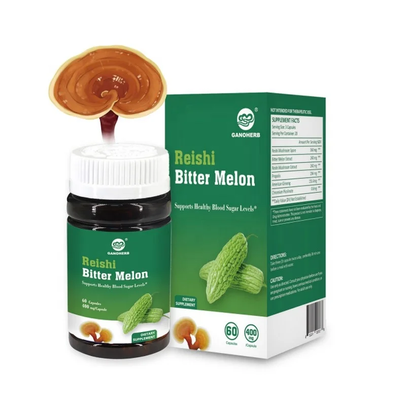 Immunity Boosters Reishi Mushroom Bitter Melon Capsule 3 Capsule/times, 2 Times/day Providing Energy 2 Years Box