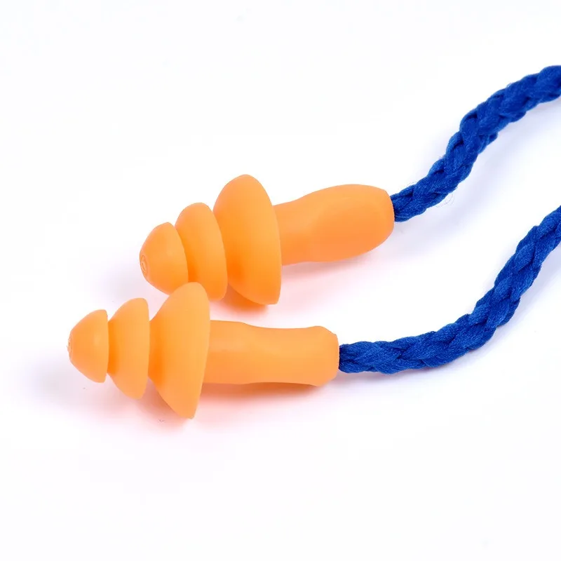 GI Noise Obsorbing Reduction Industrial Safety Hearing Protection Earplug Reusable String Ear Plugs